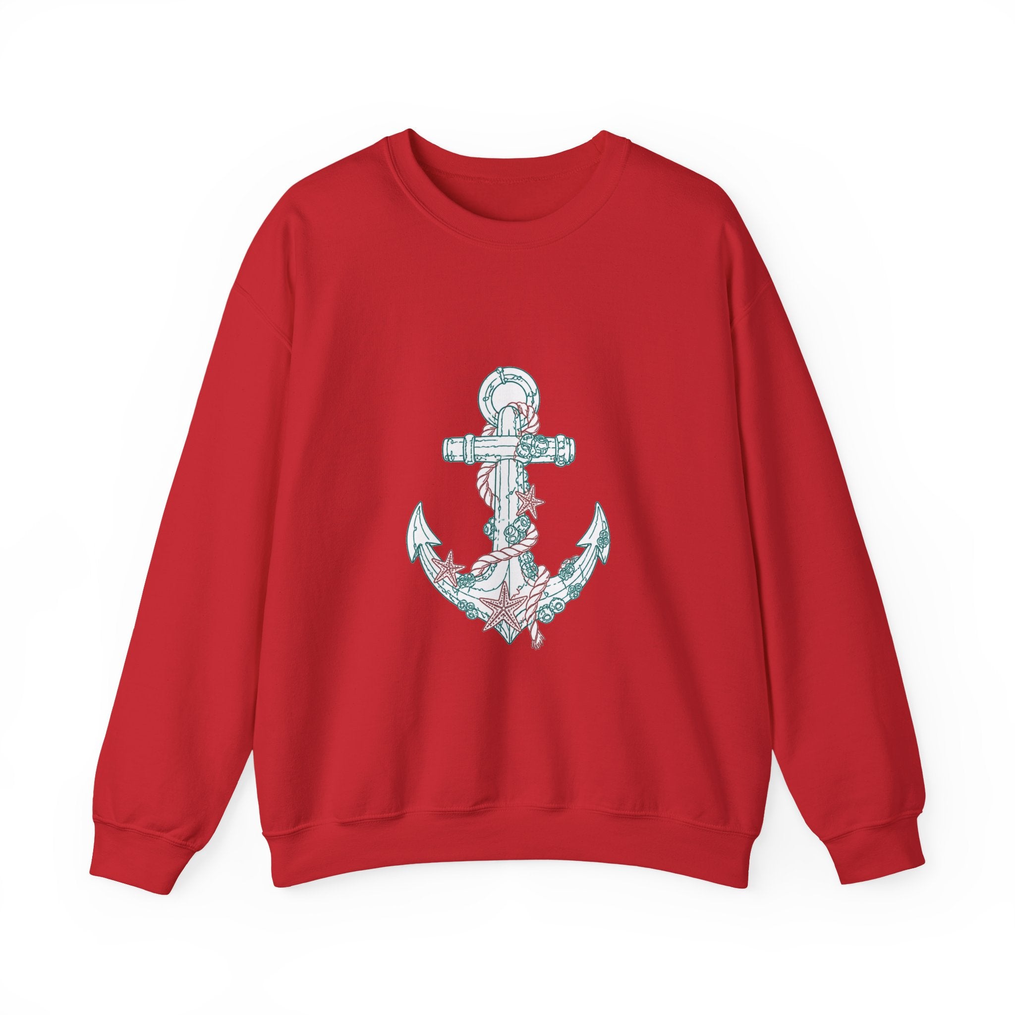 Matching Couple Sweatshirt - Anchor & Sail Matching Couple Comfort Colors Crew Minimalist Art His Hers Christmas Gift - Design A