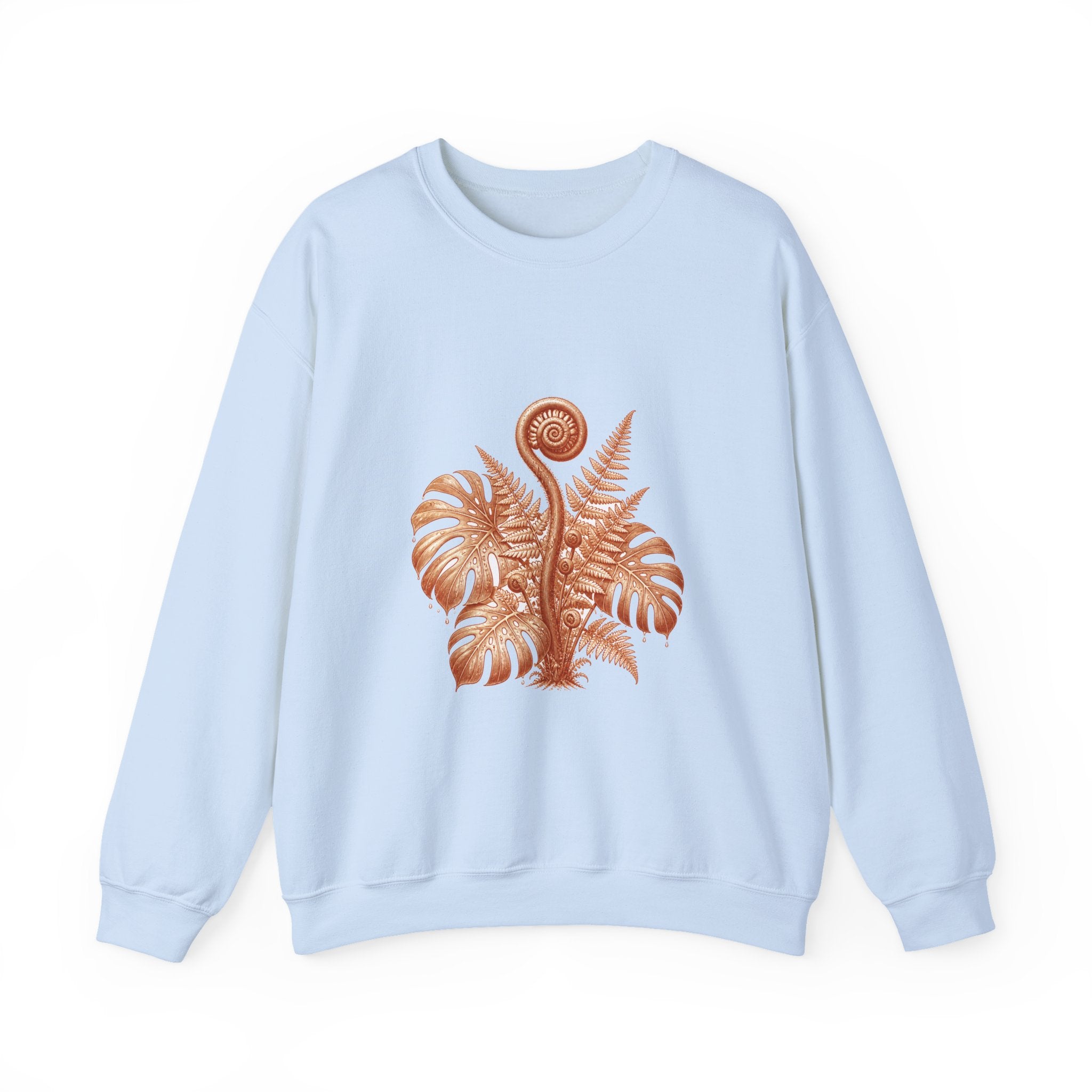 Matching Couple Sweatshirt - Desert & Rainforest Matching Couple Crewneck Sweatshirt Vintage Art His Hers Wedding Gift - Design B