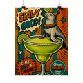 Margarita Balancing Seal Wall Art Poster 18×24 Pop Art Living Room Decor Maximalist Print