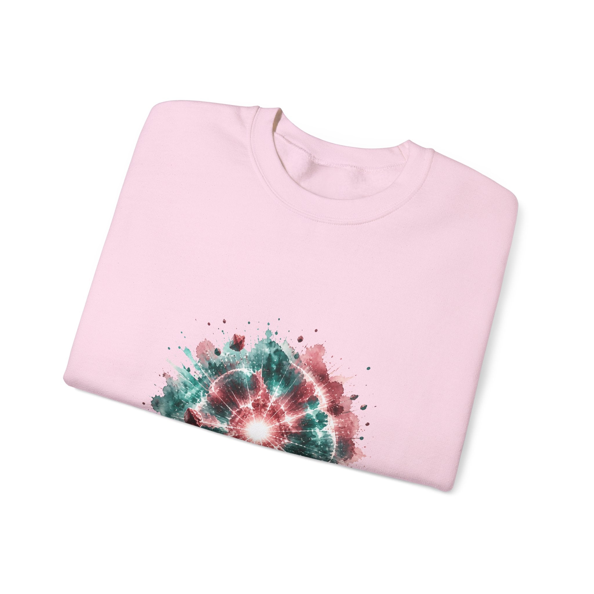 Matching Couple Sweatshirt - Galaxy & Supernova Matching Couple Comfort Colors Crew Watercolor Art His Hers Birthday Gift - Design B