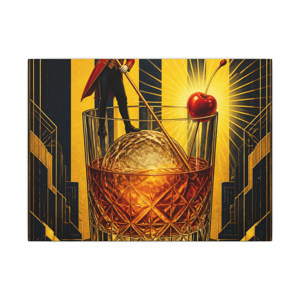 Old Fashioned Ringmaster Wall Art Canvas 16×20 Art Deco Entryway Decor Maximalist Print