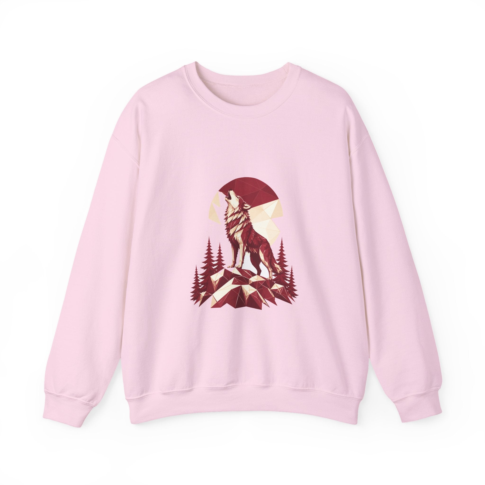 Matching Couple Sweatshirt - Wolf & Dove Matching Couple Comfort Colors Crew Geometric Art His Hers Love Gift - Design A