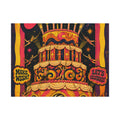Birthday Cake Trapeze Wall Art Canvas 16×20 Psychedelic Cafe Decor Maximalist Print