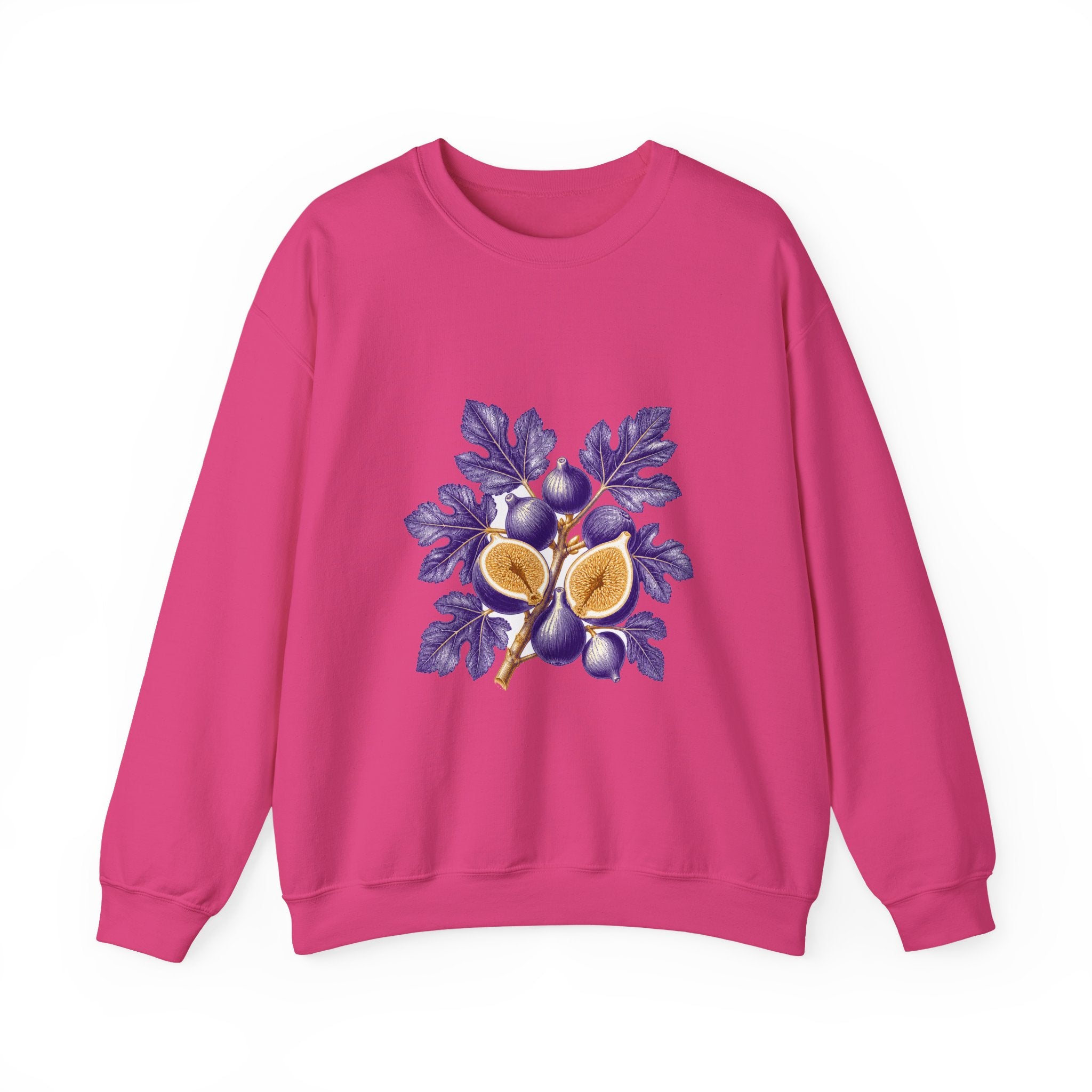 Matching Couple Sweatshirt - Olive Branch & Fig Matching Couple Premium Fleece Sweatshirt Vintage Art His Hers Honeymoon Gift - Design B