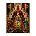 Playing Cards Tent Wall Art Poster 18×24 Art Deco Entryway Decor Maximalist Print