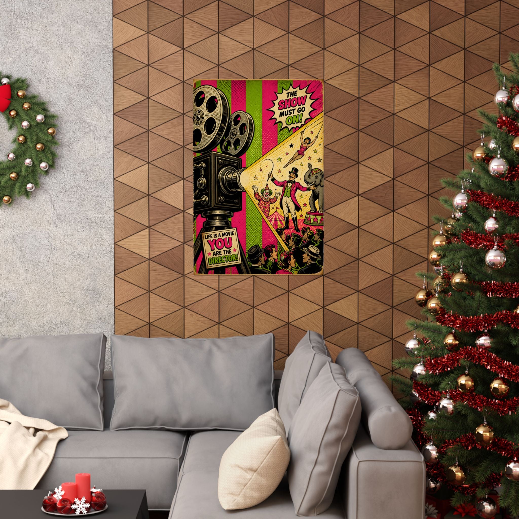 Film Camera Projector Show Wall Art Poster 18×24 Pop Art Living Room Decor Maximalist Print