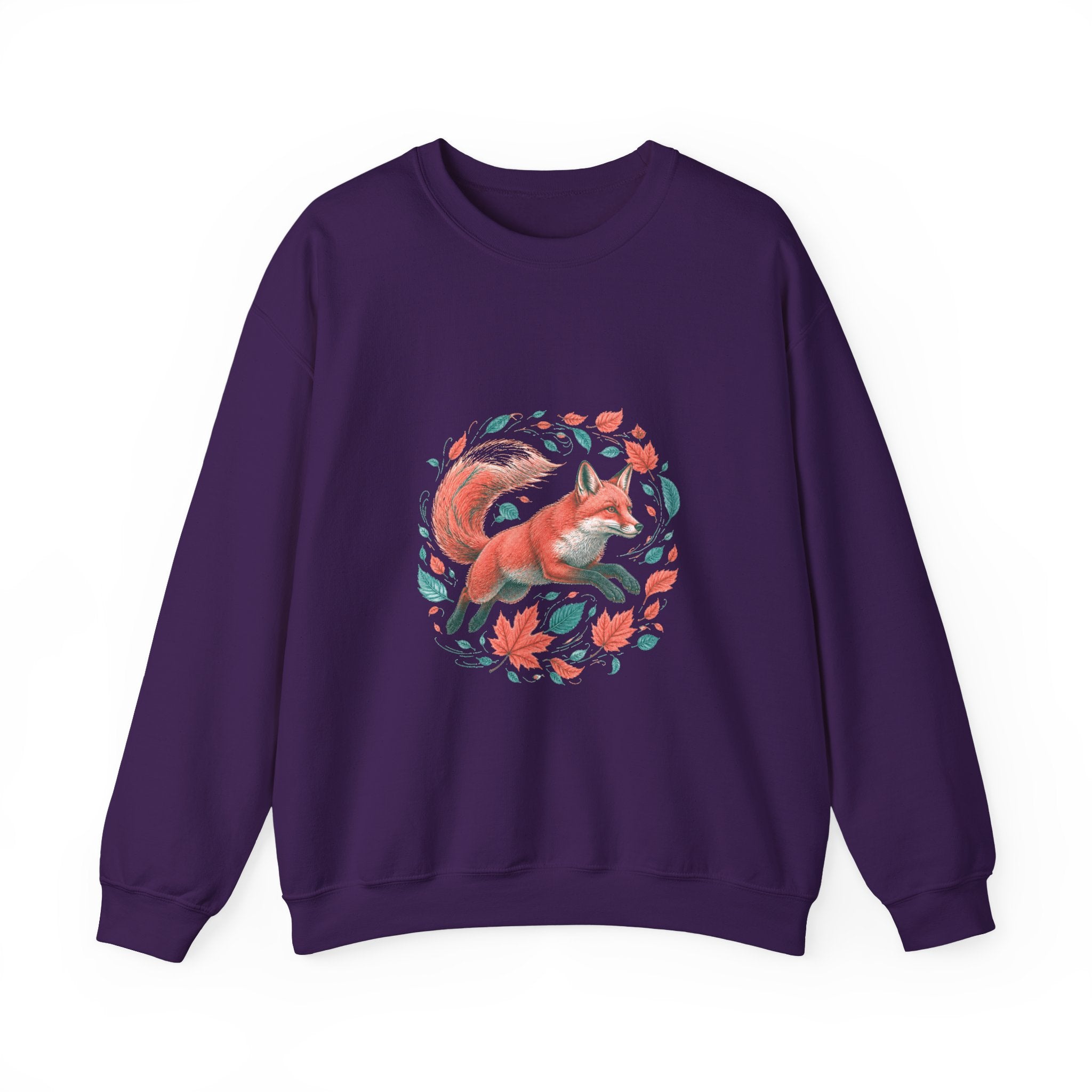 Matching Couple Sweatshirt - Fox & Rabbit Matching Couple Premium Fleece Sweatshirt Vintage Art His Hers Honeymoon Gift - Design A