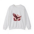 Matching Couple Sweatshirt - Eagle & Whale Matching Couple Crewneck Sweatshirt Watercolor Art His Hers Engagement Gift - Design A