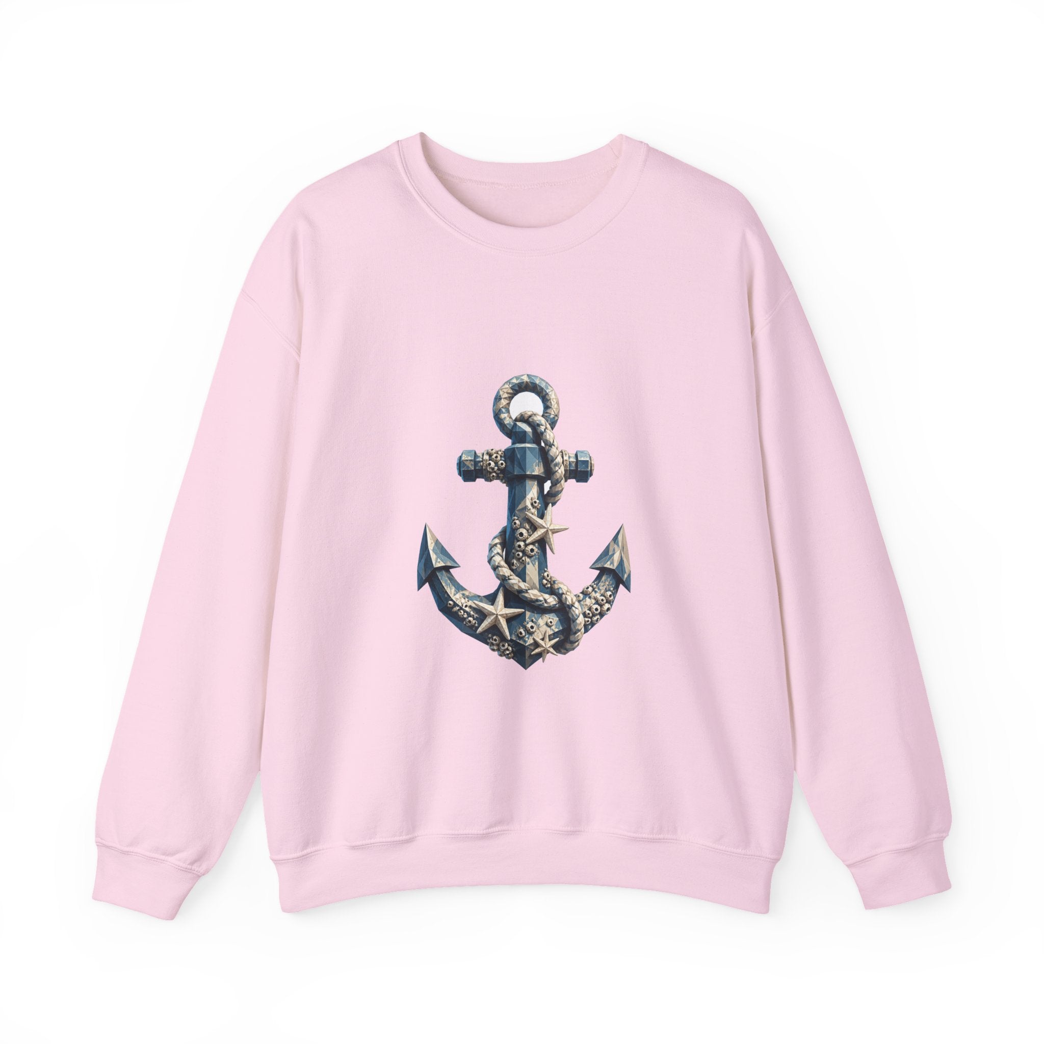 Matching Couple Sweatshirt - Anchor & Sail Matching Couple Premium Fleece Sweatshirt Geometric Art His Hers Love Gift - Design A