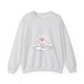 Matching Couple Sweatshirt - Open & Closed Lotus Matching Couple Crewneck Sweatshirt Minimalist Art His Hers Valentine Gift - Design A