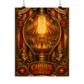 Light Bulb Circus Wall Art Poster 24×36 Baroque Studio Decor Maximalist Print