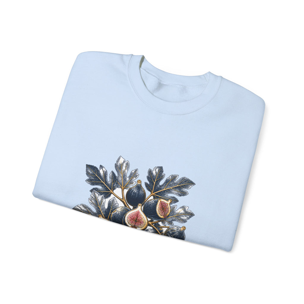 Matching Couple Sweatshirt - Olive Branch & Fig Matching Couple Crewneck Sweatshirt Hand-Drawn Art His Hers Best Friend Gift - Design B