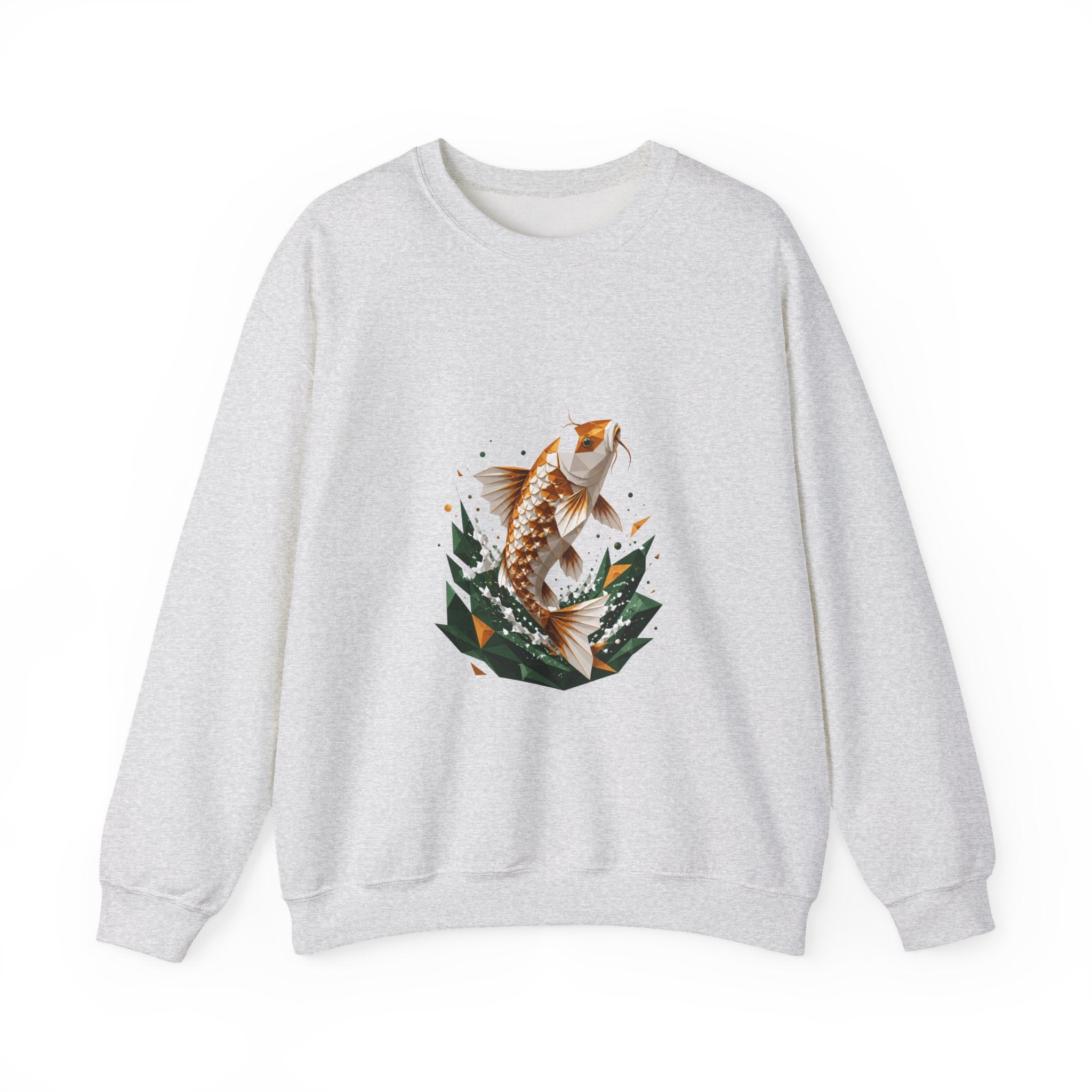 Matching Couple Sweatshirt - Koi Fish Yin Yang Matching Couple Comfort Colors Crew Geometric Art His Hers Love Gift - Design A