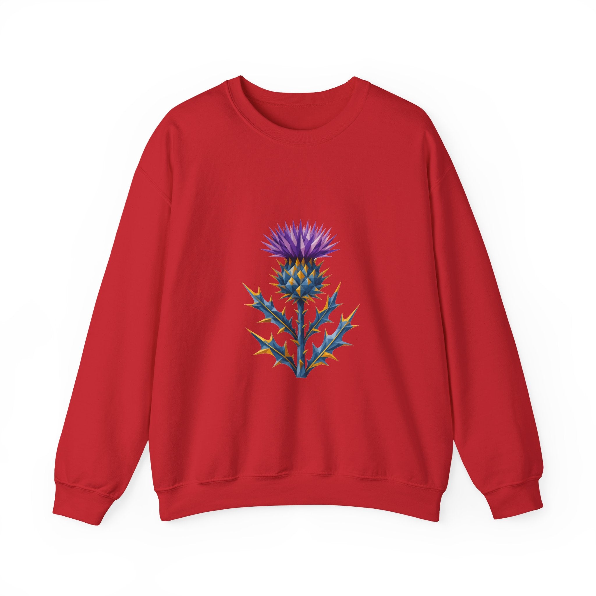 Matching Couple Sweatshirt - Lavender & Thistle Matching Couple Crewneck Sweatshirt Geometric Art His Hers Couple Gift - Design B