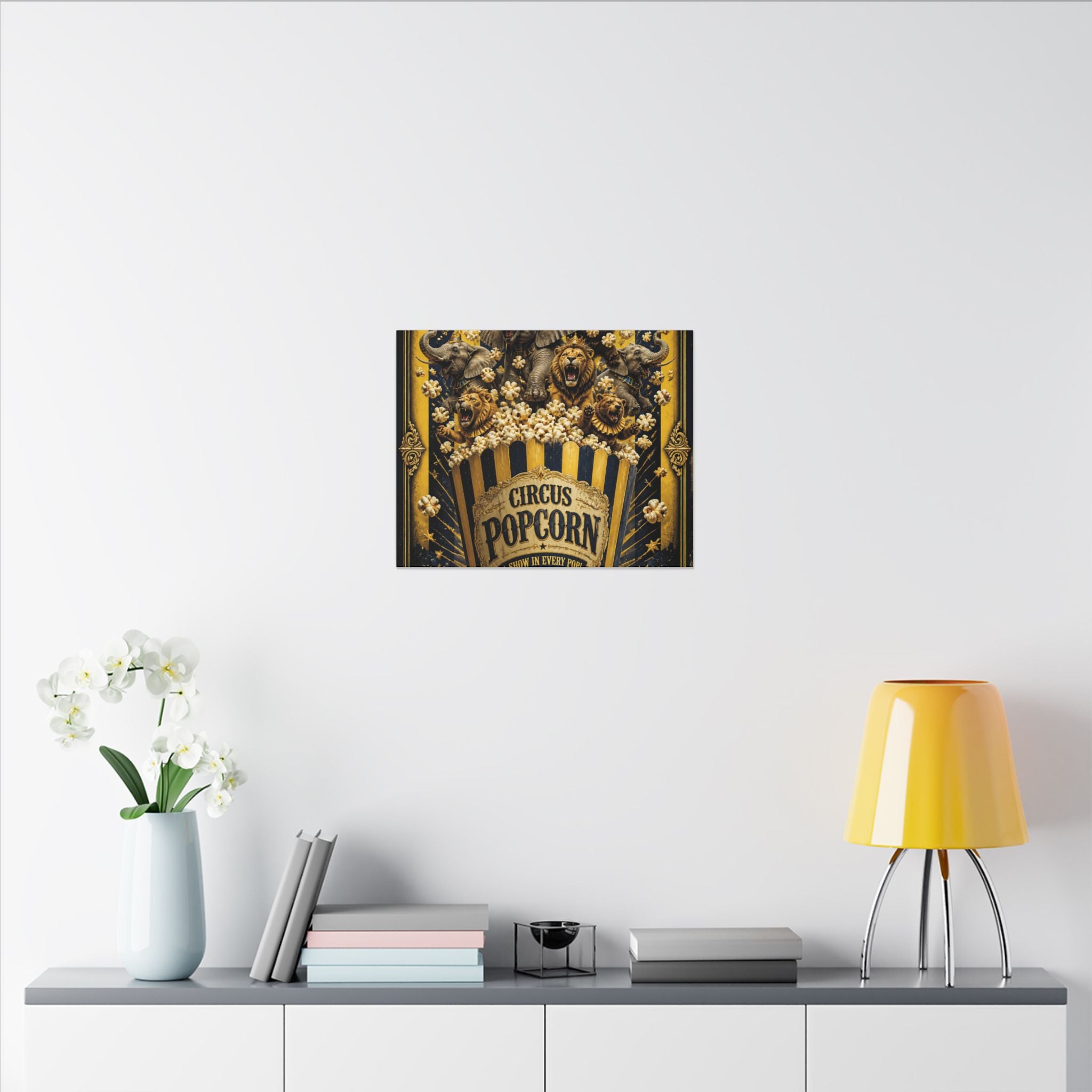 Popcorn Box Animals Wall Art Canvas 24×36 Baroque Studio Decor Maximalist Print