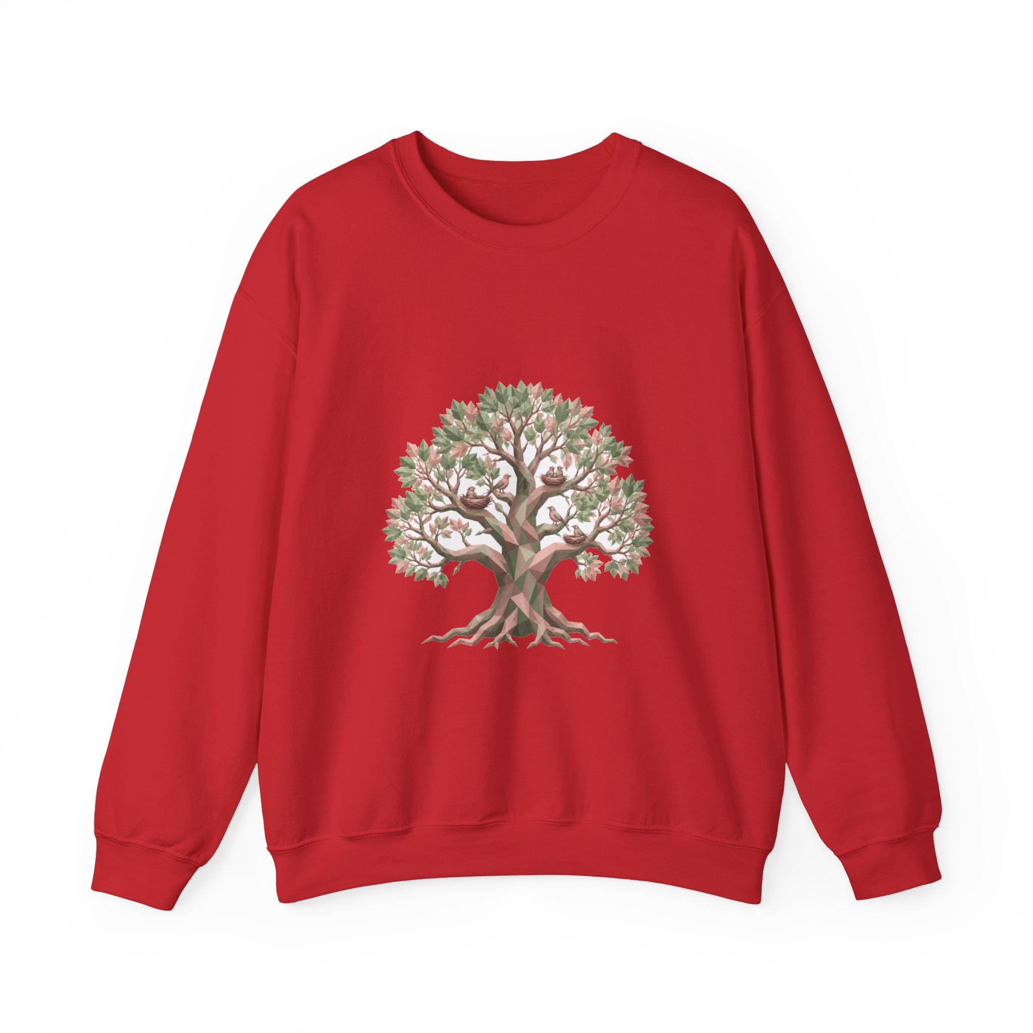Matching Couple Sweatshirt - Ancient Oak & Deep Roots Matching Couple Crewneck Sweatshirt Geometric Art His Hers Couple Gift - Design A