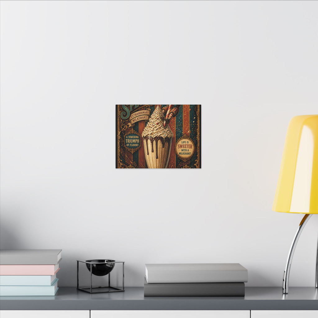 Milkshake Slide Clown Wall Art Canvas 24×36 Baroque Studio Decor Maximalist Print