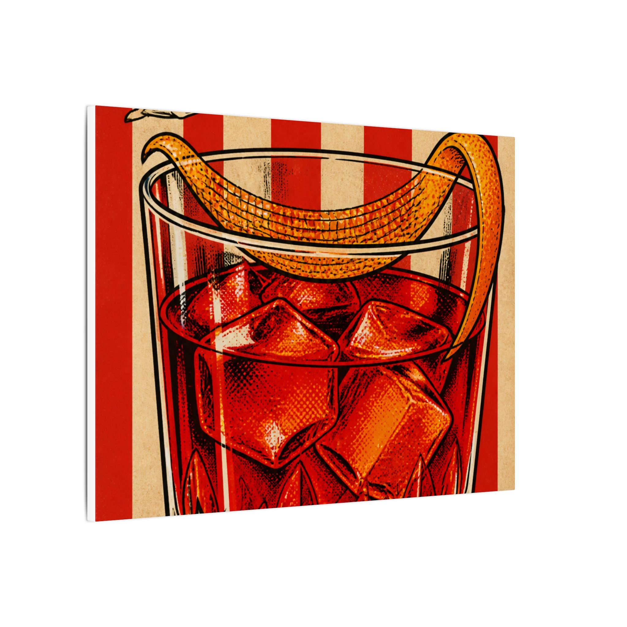 Negroni Trapeze Act Wall Art Canvas 16×20 Pop Art Living Room Decor Maximalist Print