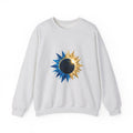 Matching Couple Sweatshirt - Solar & Lunar Eclipse Matching Couple Crewneck Sweatshirt Geometric Art His Hers Couple Gift - Design A