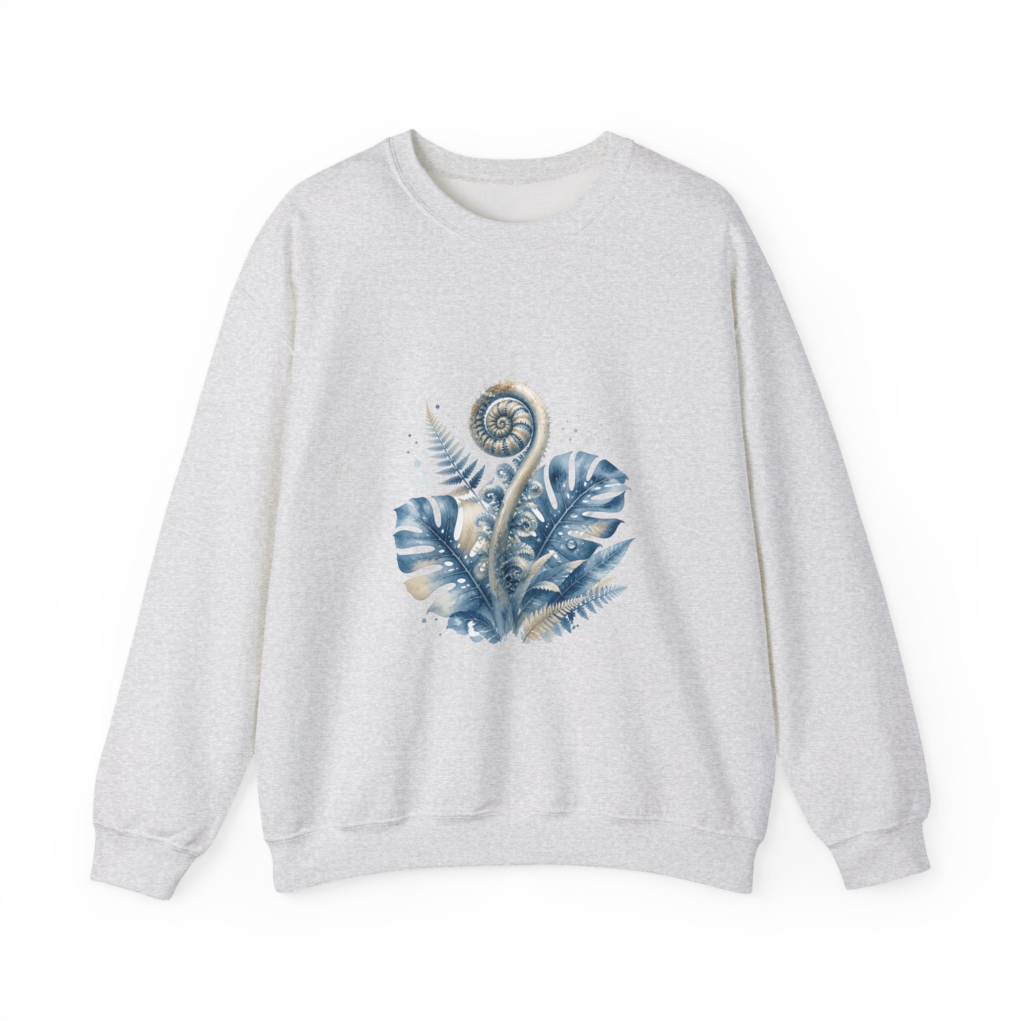 Matching Couple Sweatshirt - Desert & Rainforest Matching Couple Premium Fleece Sweatshirt Watercolor Art His Hers Birthday Gift - Design B