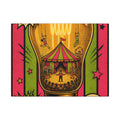 Light Bulb Circus Wall Art Canvas 16×20 Pop Art Living Room Decor Maximalist Print