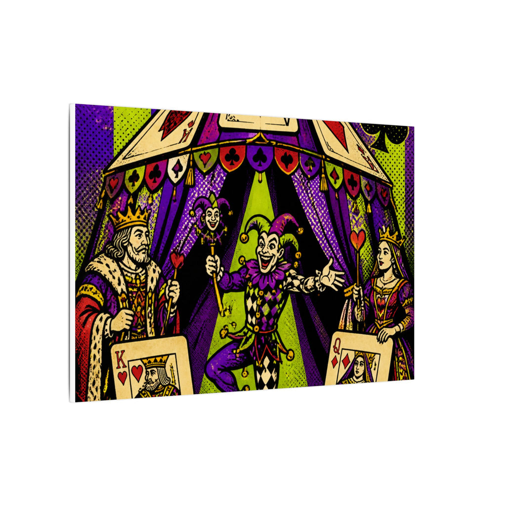 Playing Cards Tent Wall Art Canvas 16×20 Pop Art Living Room Decor Maximalist Print