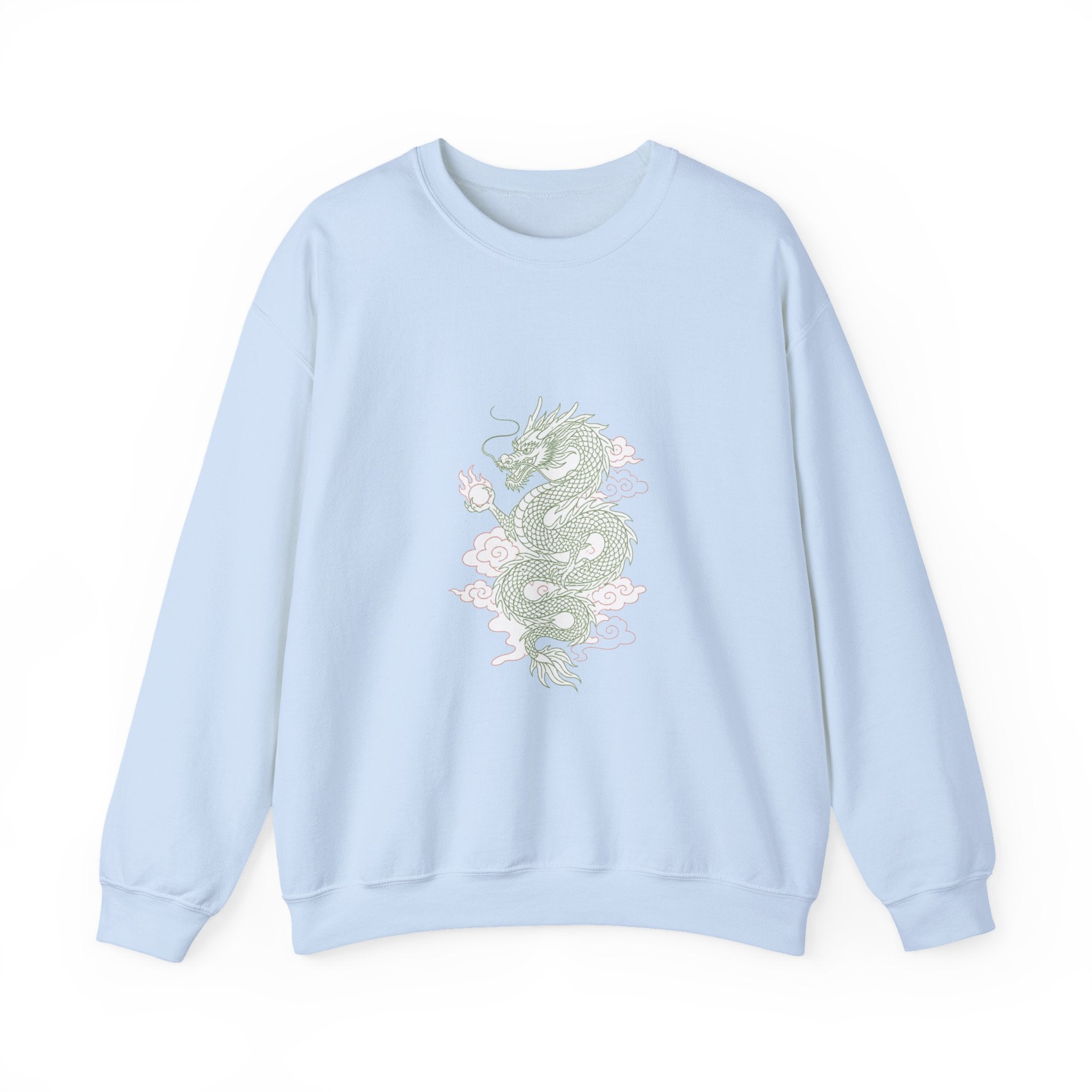 Matching Couple Sweatshirt - Dragon & Phoenix Matching Couple Premium Fleece Sweatshirt Minimalist Art His Hers Christmas Gift - Design A