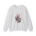 Matching Couple Sweatshirt - Koi Fish Yin Yang Matching Couple Crewneck Sweatshirt Watercolor Art His Hers Engagement Gift - Design A