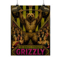 Strongman Bear Wall Art Poster 24×36 Art Deco Bar Area Decor Maximalist Print