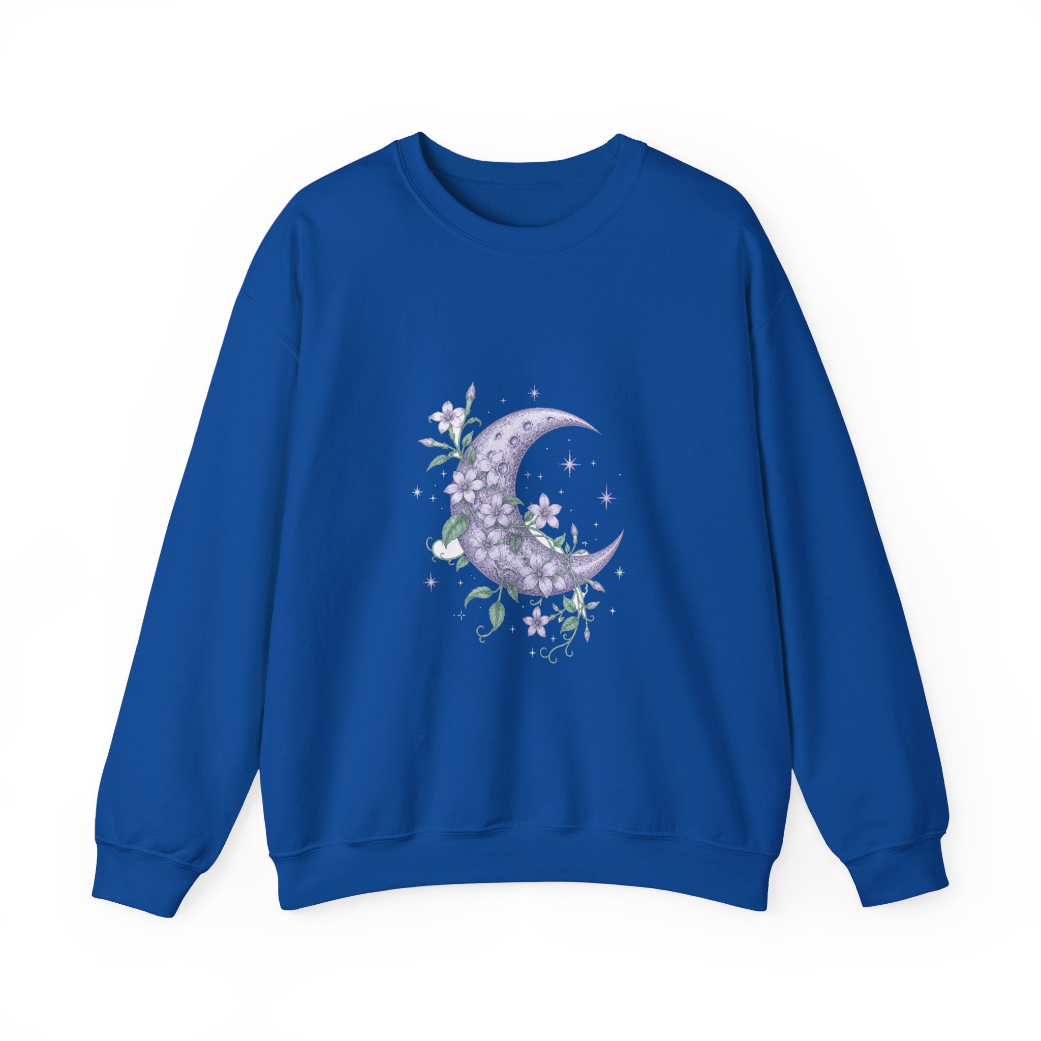 Matching Couple Sweatshirt - Sun & Moon Matching Couple Crewneck Sweatshirt Vintage Art His Hers Wedding Gift - Design A