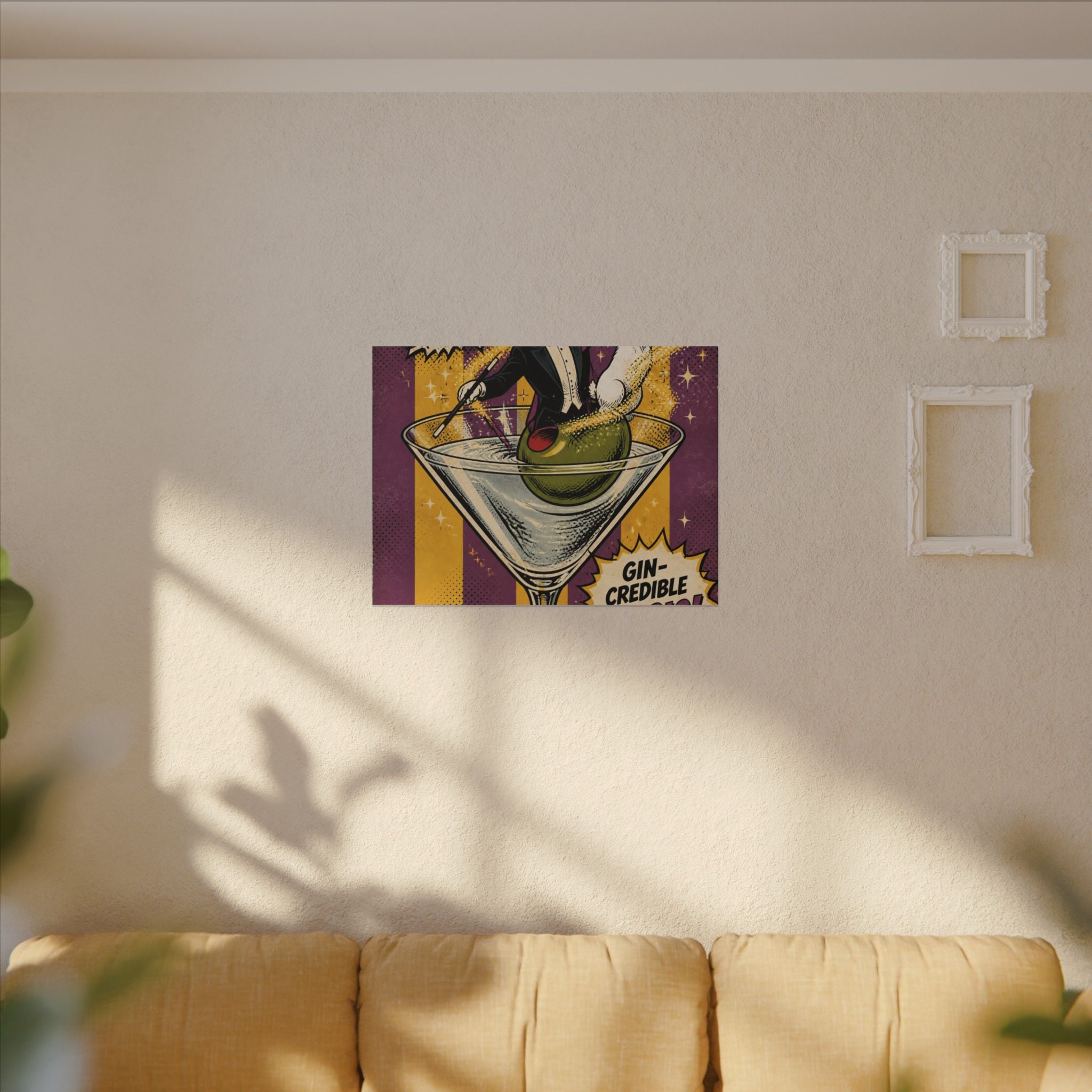 Martini Magician Wall Art Canvas 16×20 Pop Art Living Room Decor Maximalist Print