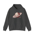 Matching Couple Sweatshirt - Saturn & Jupiter Matching Couple Hooded Sweatshirt Vintage Art His Hers Wedding Gift - Design A