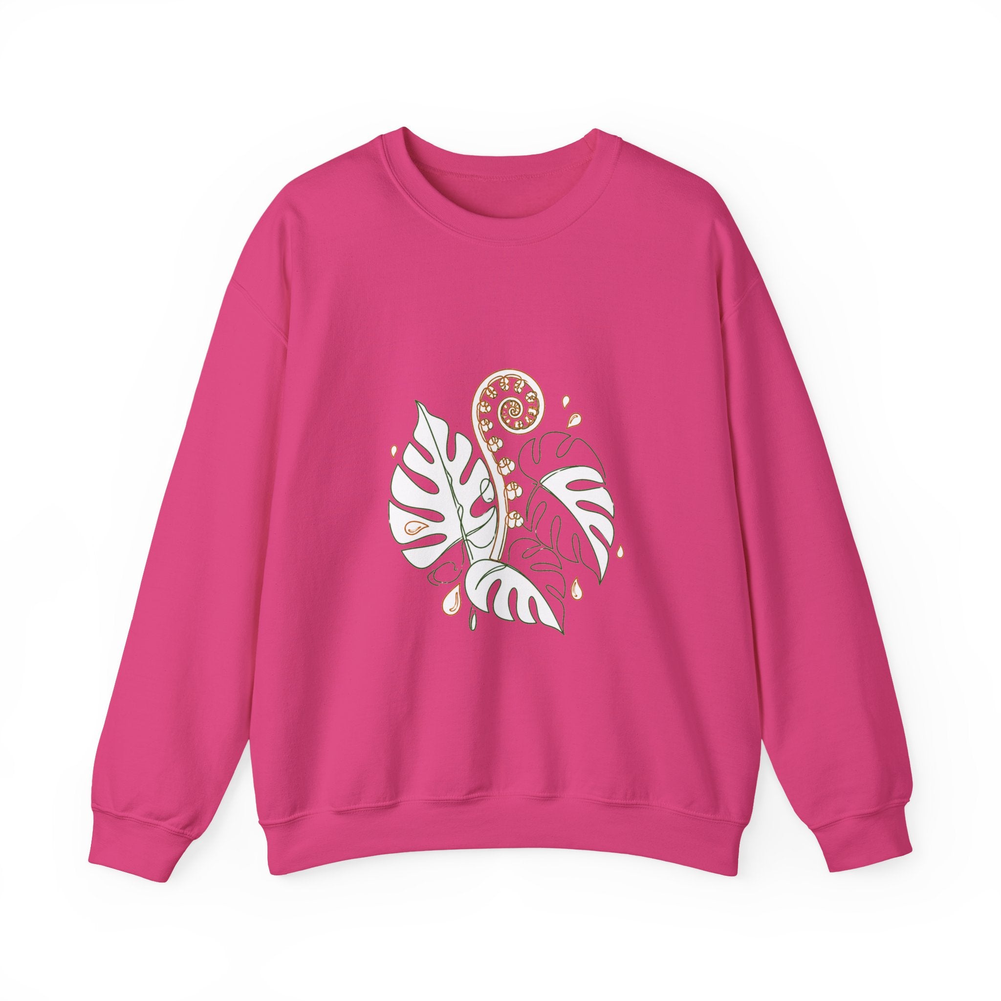 Matching Couple Sweatshirt - Desert & Rainforest Matching Couple Crewneck Sweatshirt Minimalist Art His Hers Valentine Gift - Design B