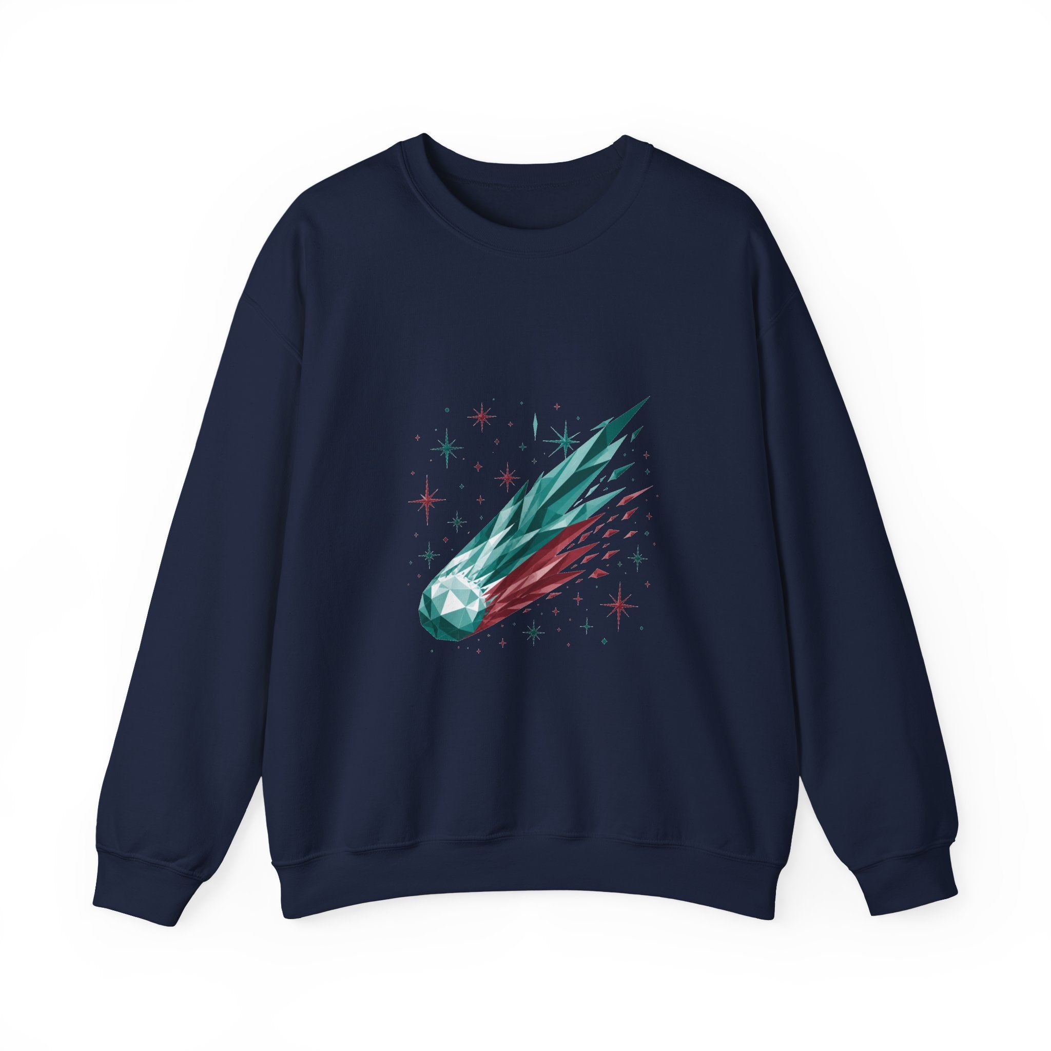 Matching Couple Sweatshirt - Comet & Asteroid Matching Couple Comfort Colors Crew Geometric Art His Hers Love Gift - Design A