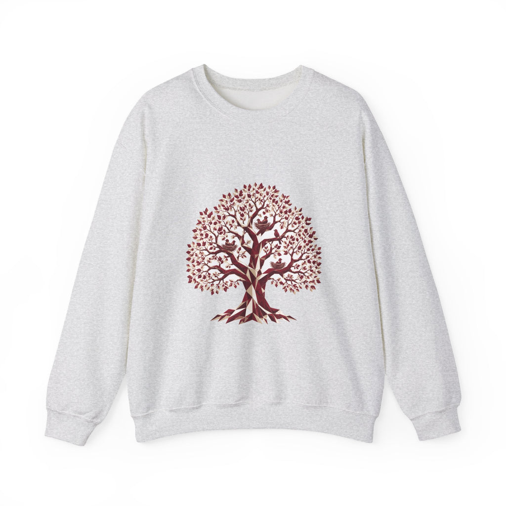 Matching Couple Sweatshirt - Ancient Oak & Deep Roots Matching Couple Premium Fleece Sweatshirt Geometric Art His Hers Love Gift - Design A