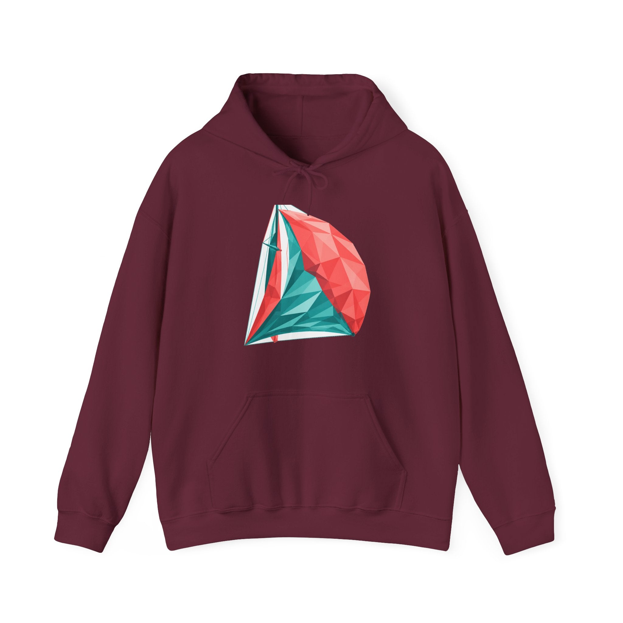 Matching Couple Sweatshirt - Anchor & Sail Matching Couple Hooded Sweatshirt Geometric Art His Hers Couple Gift - Design B