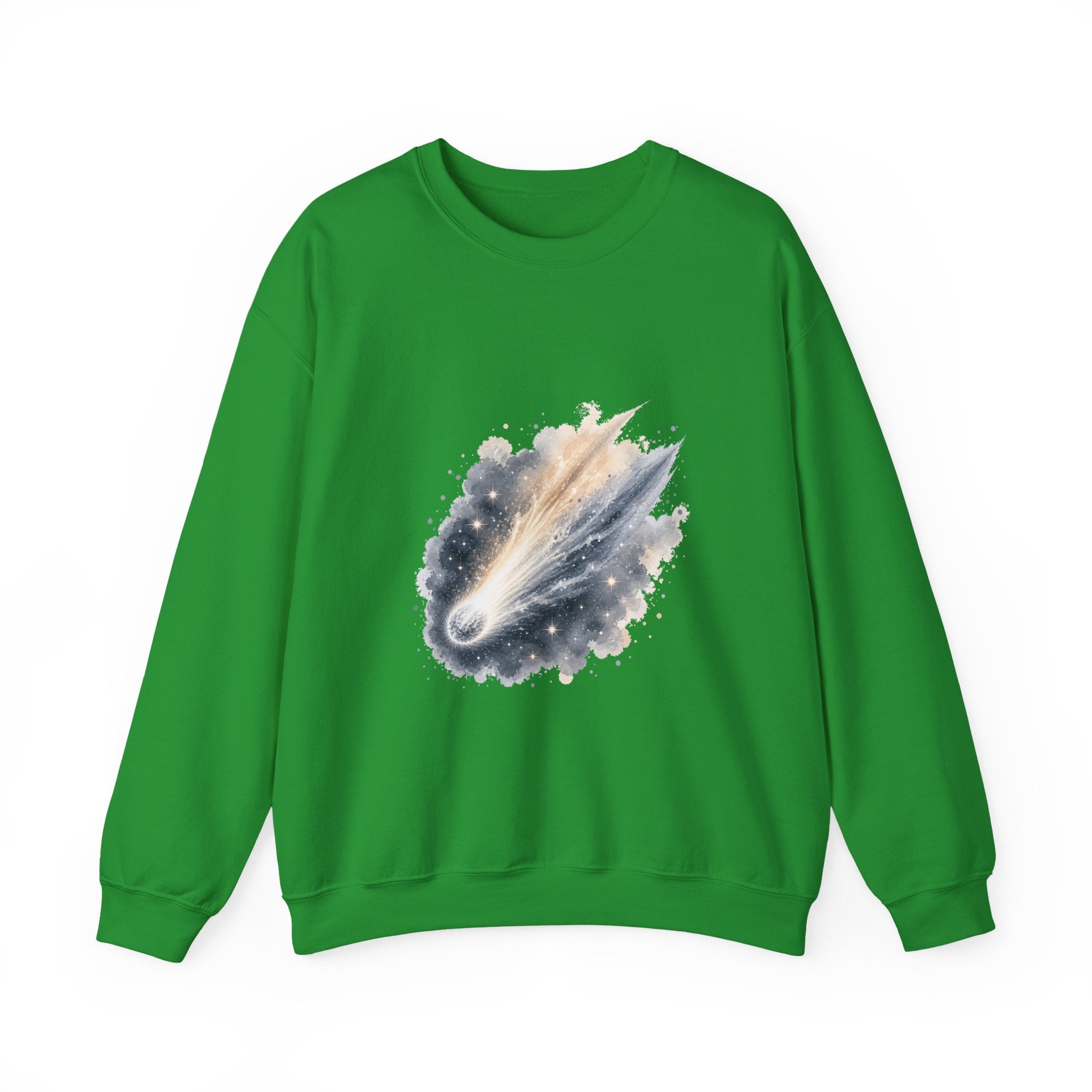 Matching Couple Sweatshirt - Comet & Asteroid Matching Couple Comfort Colors Crew Watercolor Art His Hers Birthday Gift - Design A
