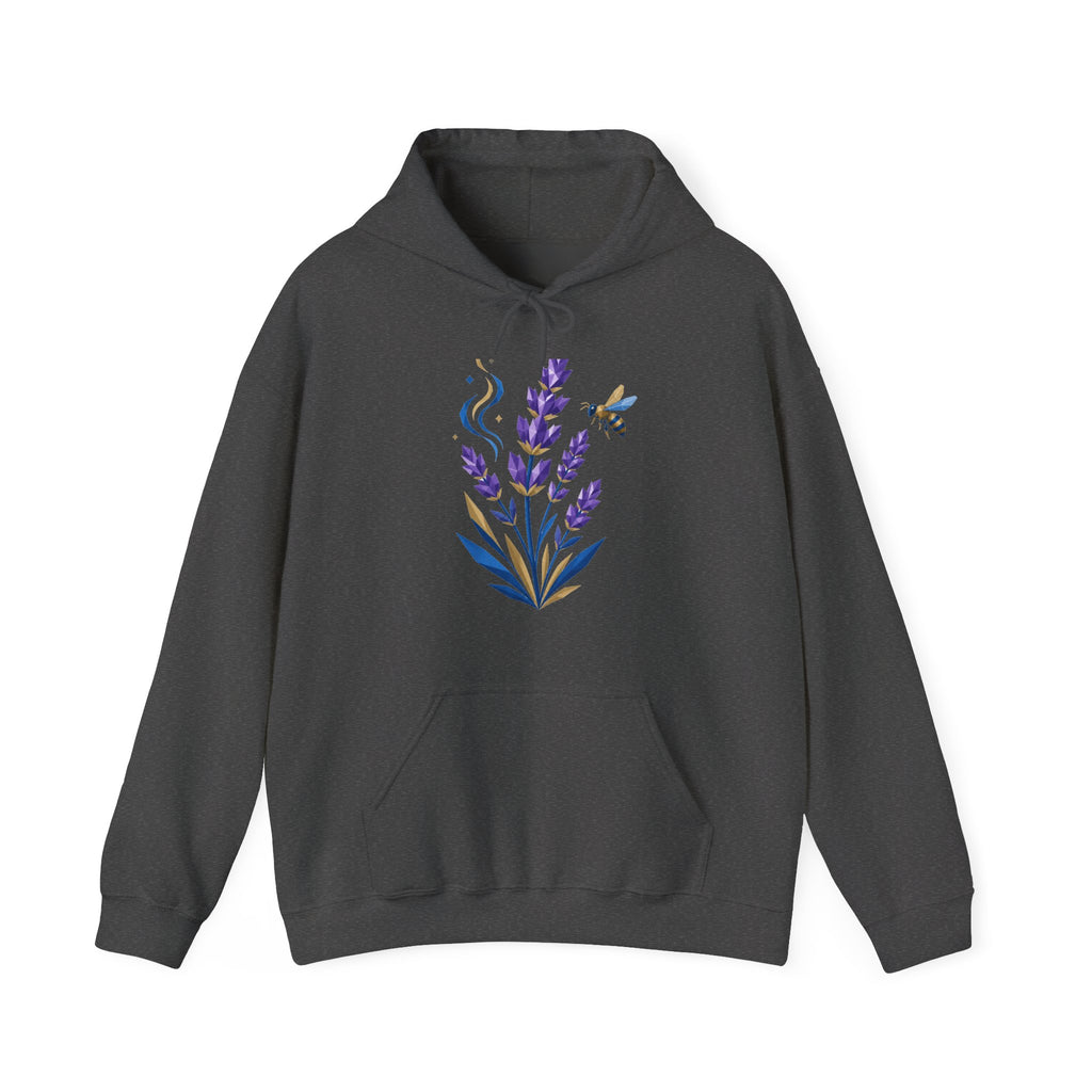 Matching Couple Sweatshirt - Lavender & Thistle Matching Couple Hooded Sweatshirt Geometric Art His Hers Couple Gift - Design A