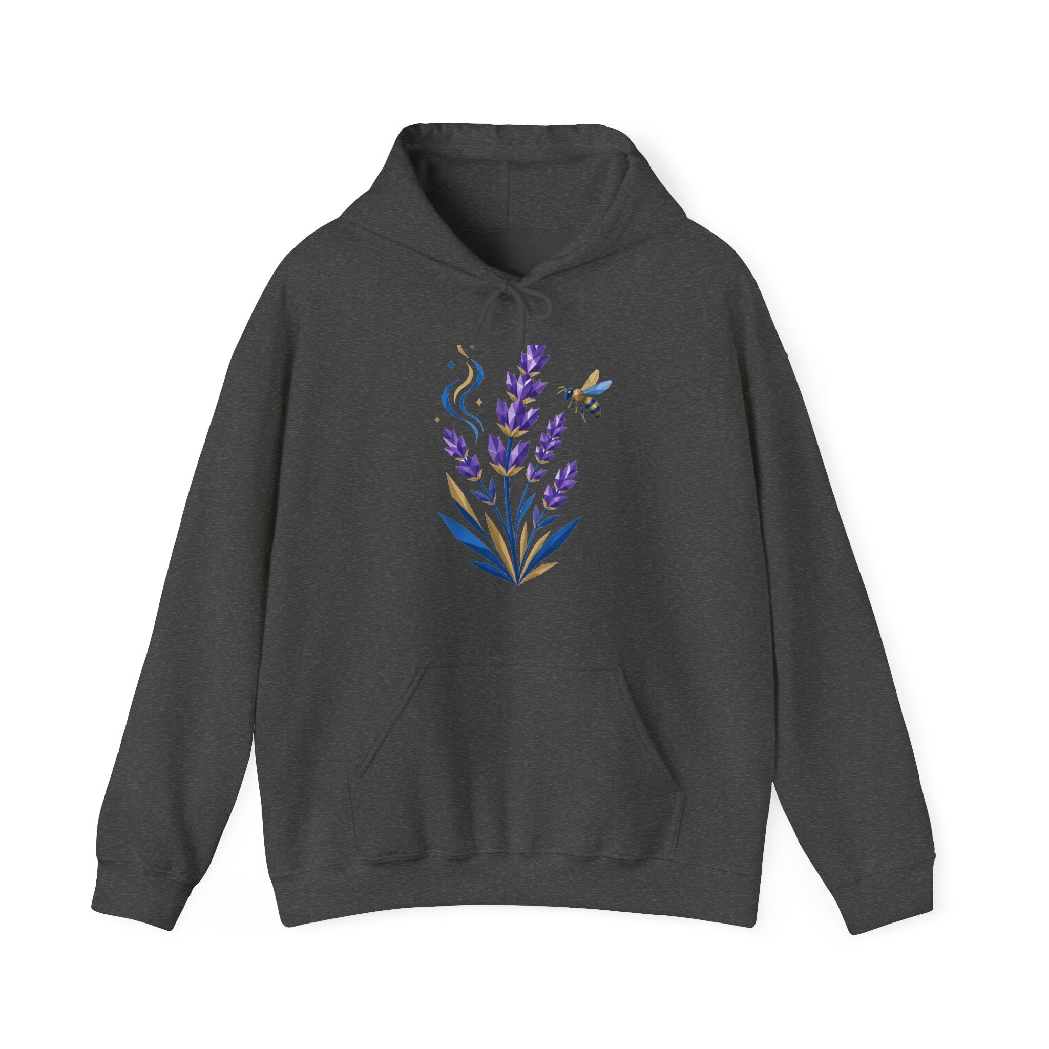 Matching Couple Sweatshirt - Lavender & Thistle Matching Couple Hooded Sweatshirt Geometric Art His Hers Couple Gift - Design A