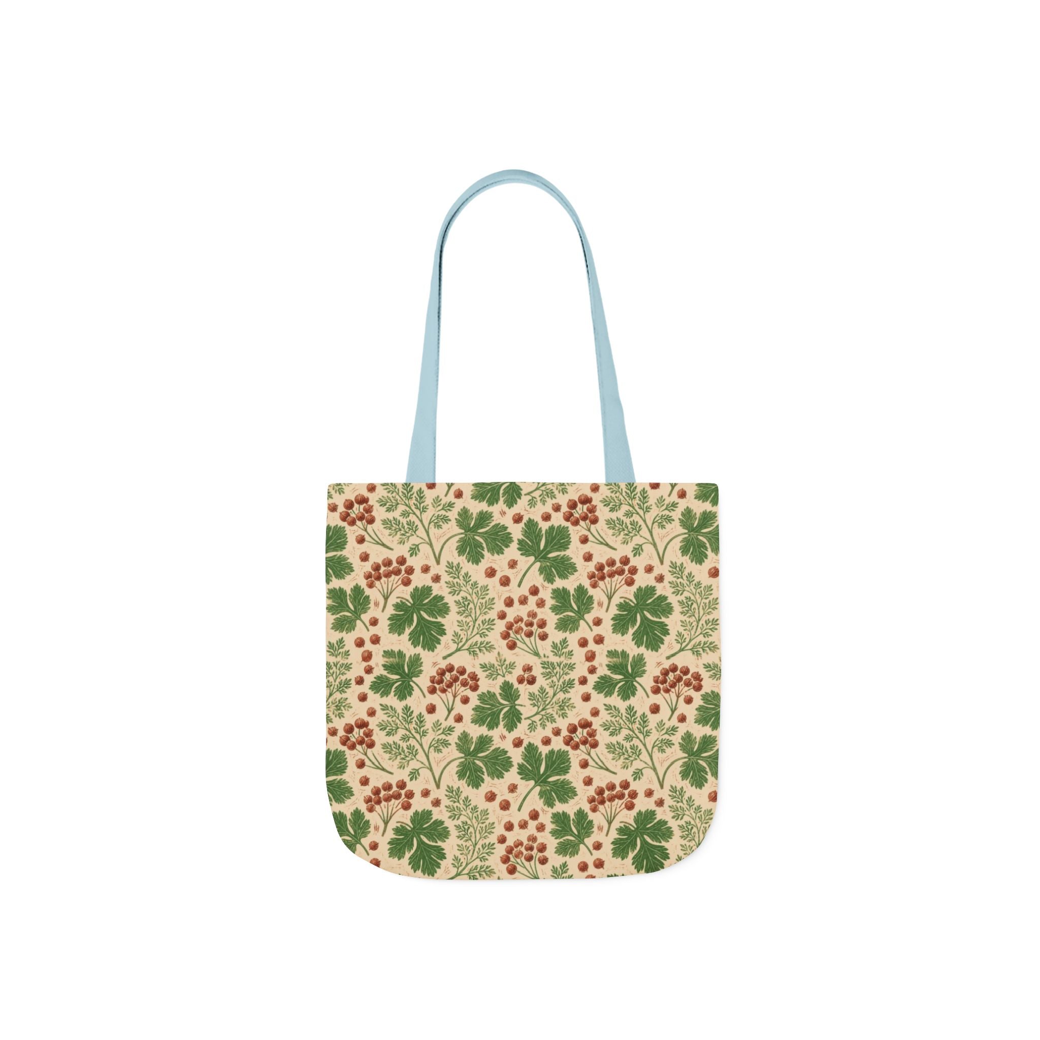Coriander & Seeds Canvas Tote Bag Mediterranean Kitchen Linocut Design Italian Cottagecore Gift