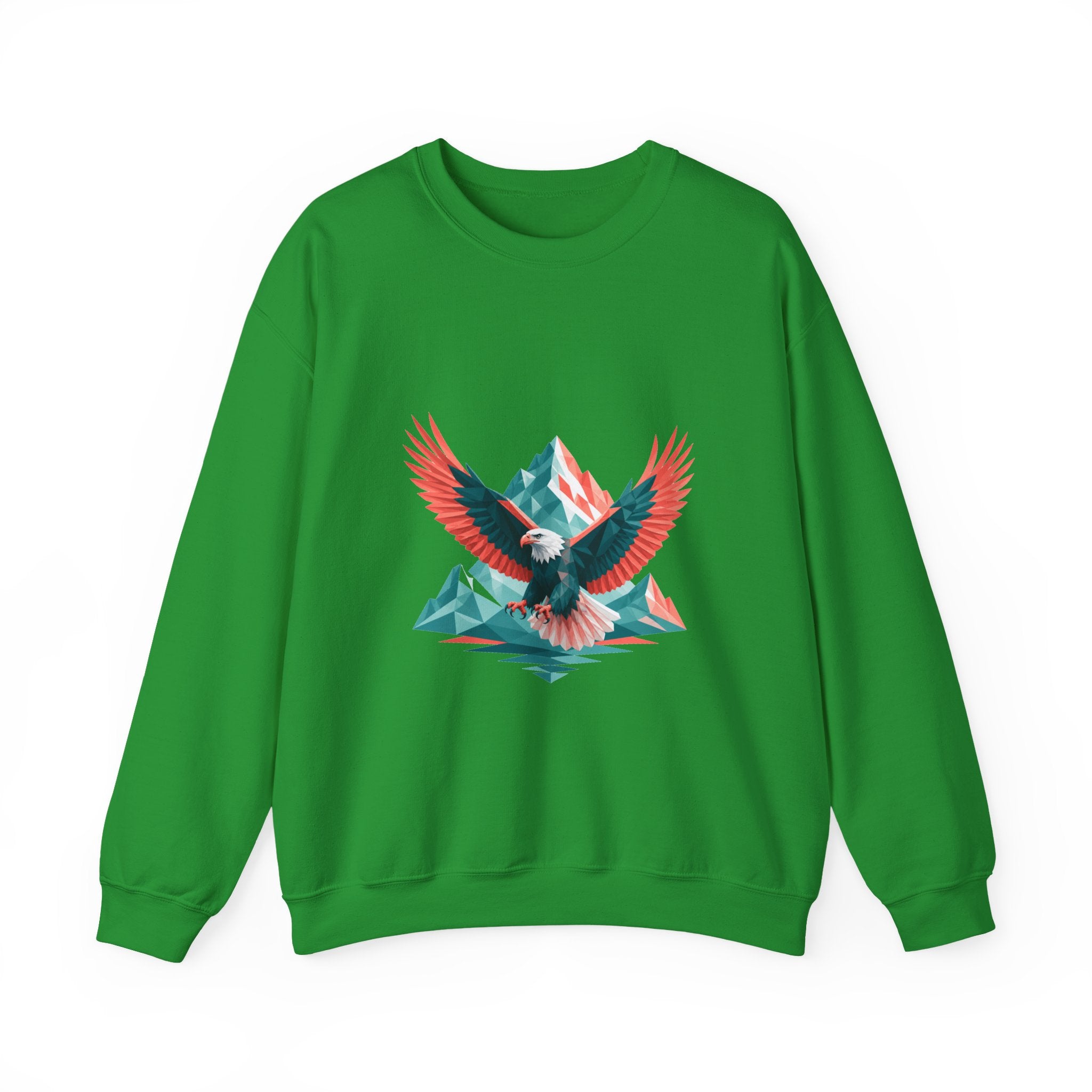 Matching Couple Sweatshirt - Eagle & Whale Matching Couple Comfort Colors Crew Geometric Art His Hers Love Gift - Design A