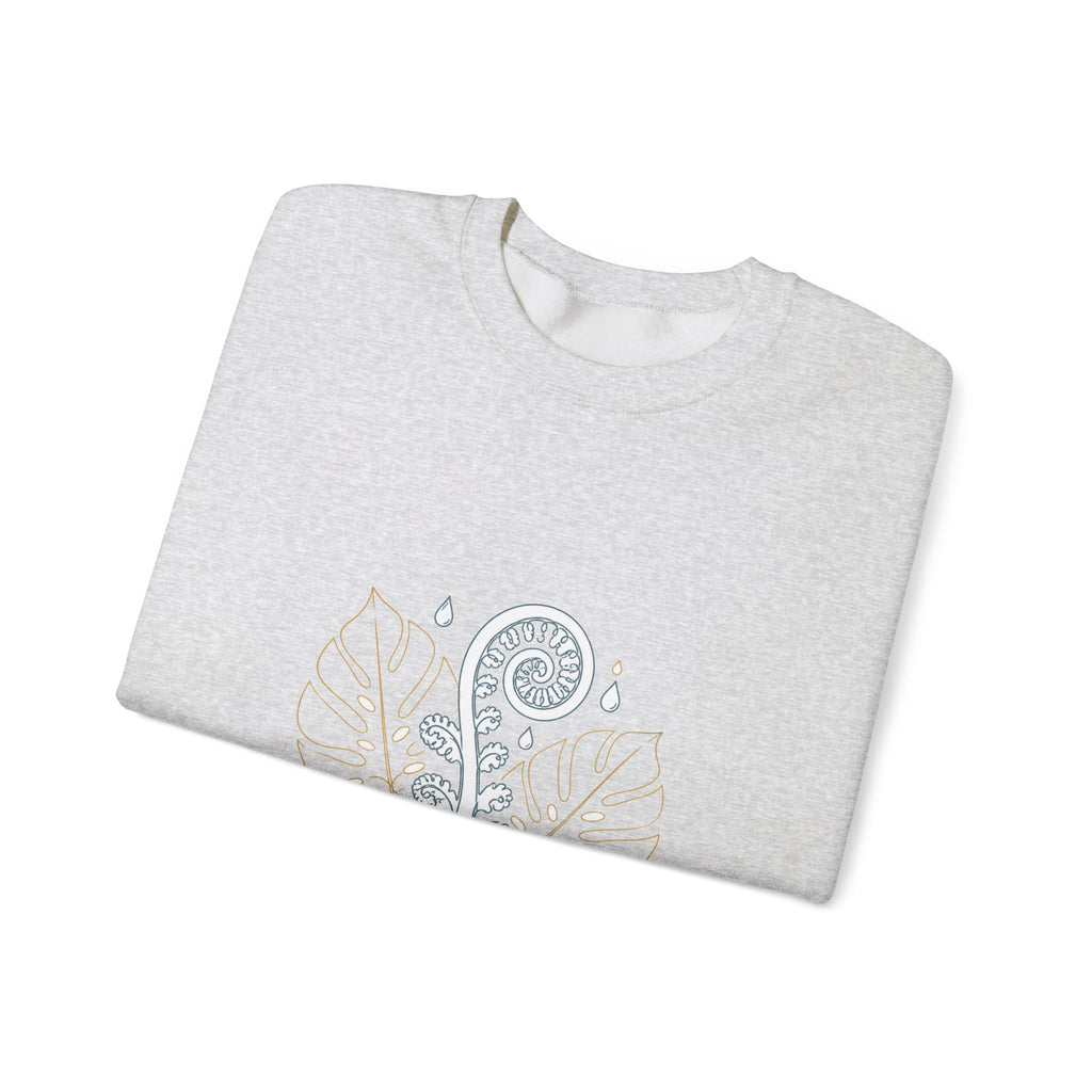Matching Couple Sweatshirt - Desert & Rainforest Matching Couple Premium Fleece Sweatshirt Minimalist Art His Hers Christmas Gift - Design B