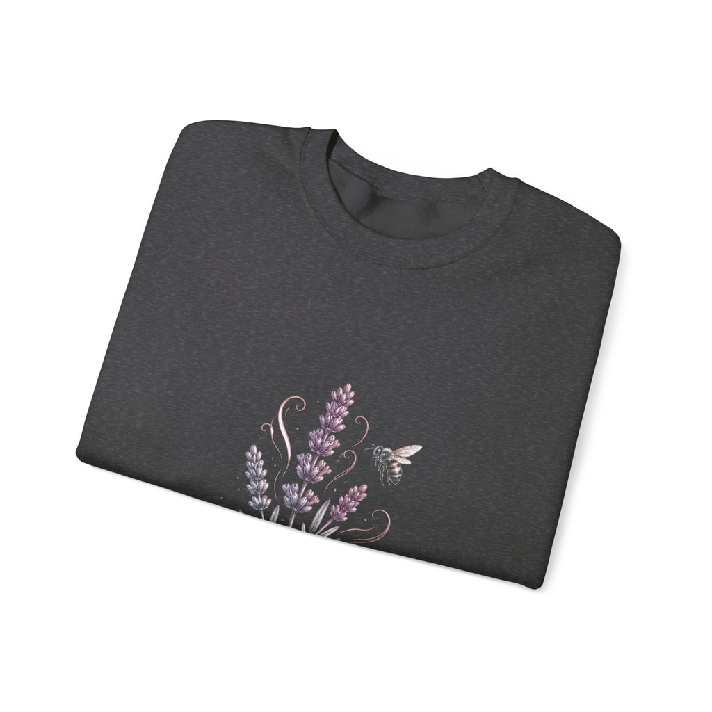 Matching Couple Sweatshirt - Lavender & Thistle Matching Couple Premium Fleece Sweatshirt Hand-Drawn Art His Hers Anniversary Gift - Design A