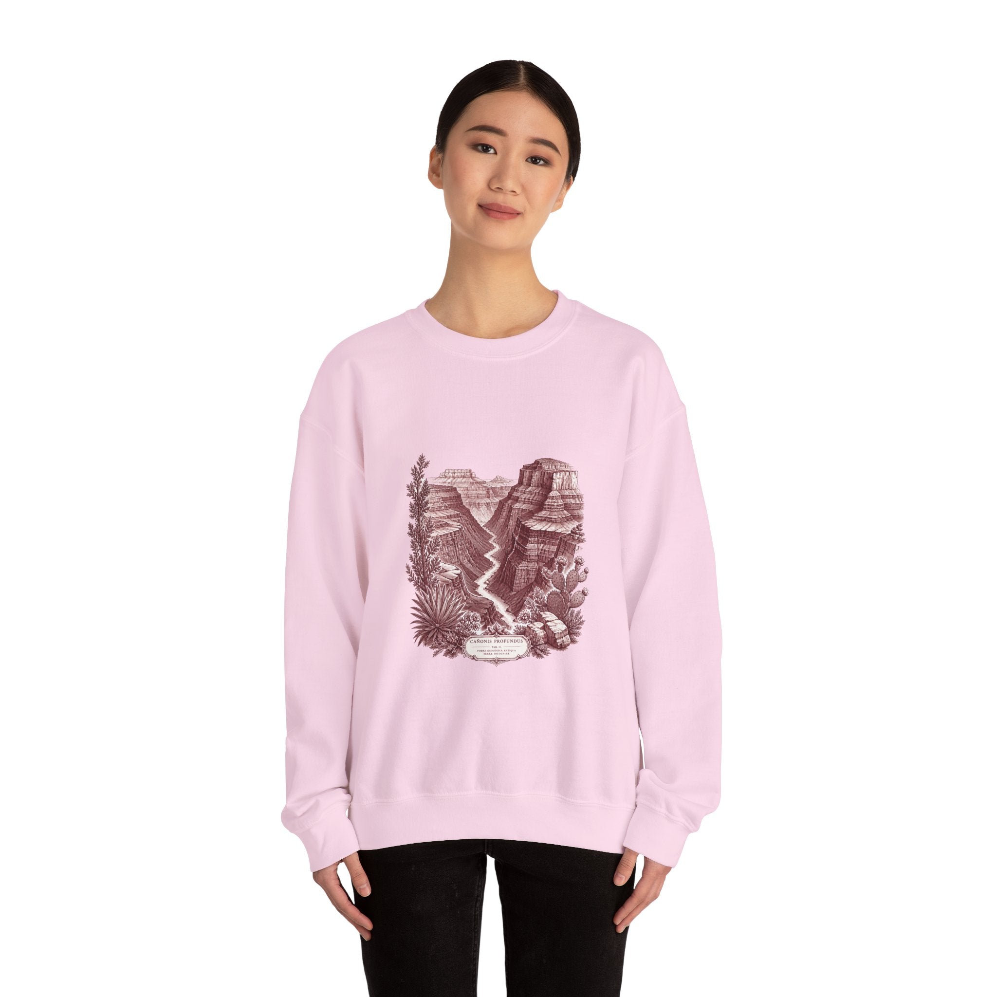 Matching Couple Sweatshirt - Lavender Fields & Canyon Matching Couple Crewneck Sweatshirt Vintage Art His Hers Wedding Gift - Design B