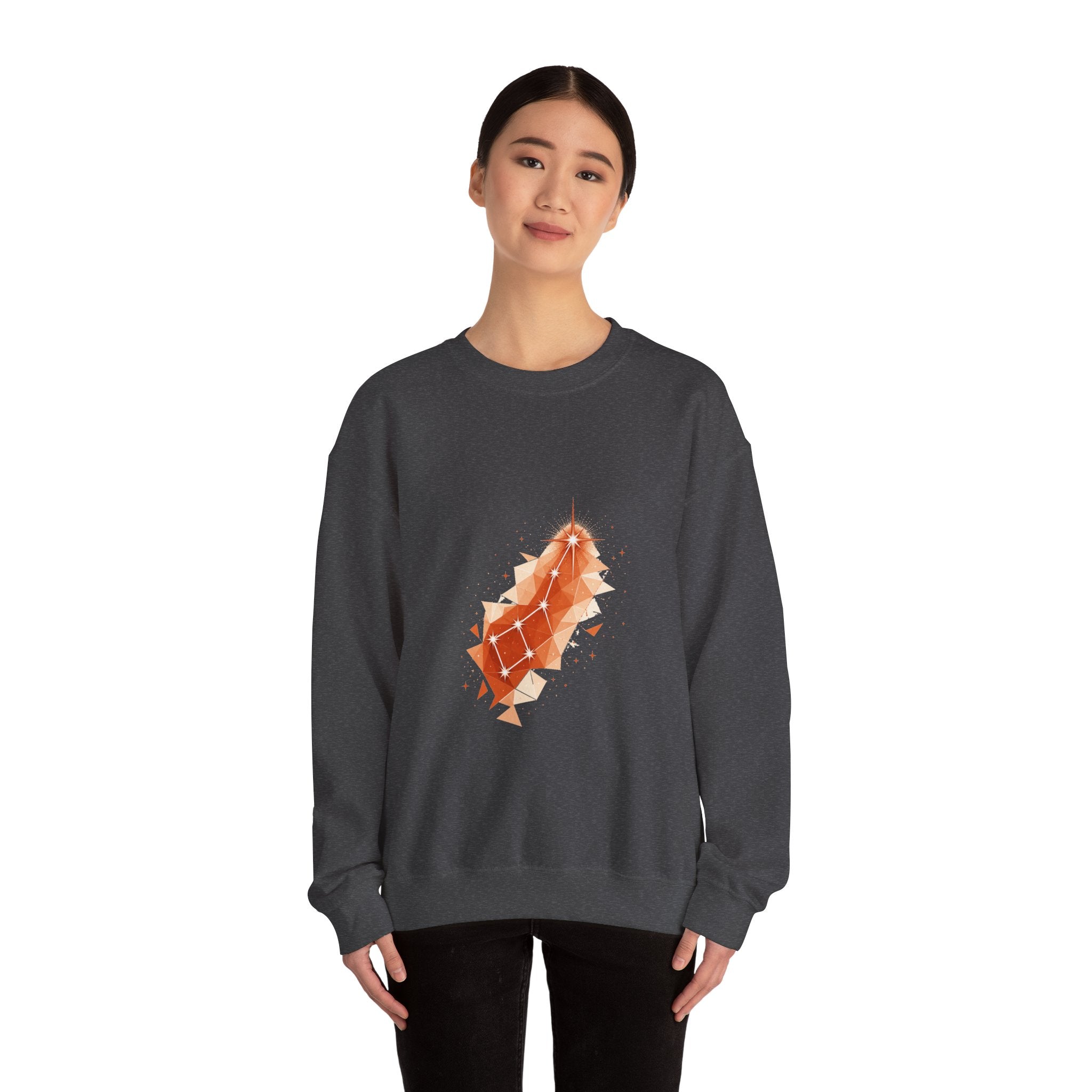 Matching Couple Sweatshirt - Big & Little Dipper Matching Couple Crewneck Sweatshirt Geometric Art His Hers Couple Gift - Design B