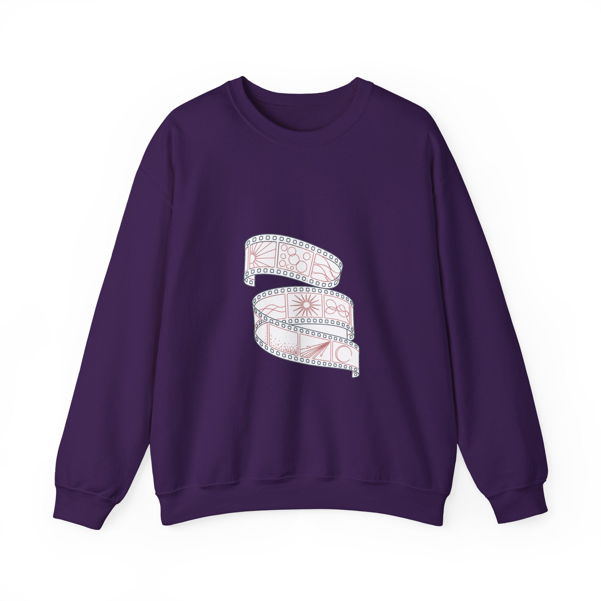 Matching Couple Sweatshirt - Camera & Film Matching Couple Comfort Colors Crew Minimalist Art His Hers Christmas Gift - Design B
