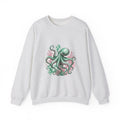 Matching Couple Sweatshirt - Octopus & Jellyfish Matching Couple Premium Fleece Sweatshirt Hand-Drawn Art His Hers Anniversary Gift - Design A