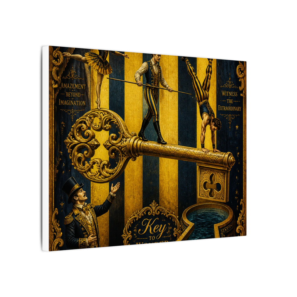 Giant Key Performance Wall Art Canvas 24×36 Baroque Studio Decor Maximalist Print