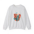 Matching Couple Sweatshirt - Lavender Fields & Canyon Matching Couple Comfort Colors Crew Watercolor Art His Hers Birthday Gift - Design B