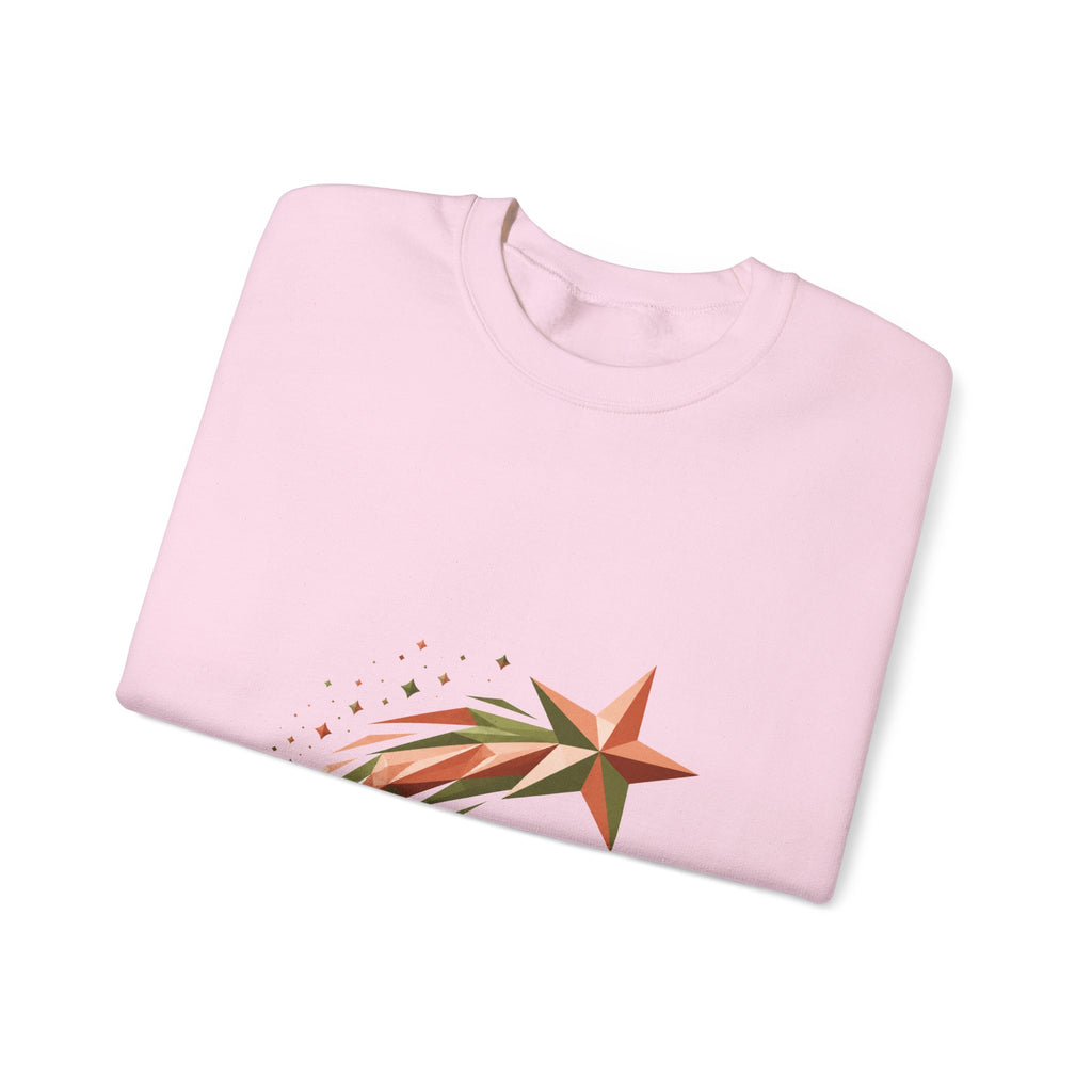 Matching Couple Sweatshirt - Shooting Star & North Star Matching Couple Comfort Colors Crew Geometric Art His Hers Love Gift - Design A